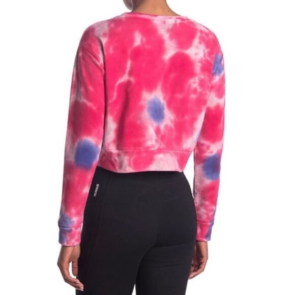KAPPA Active Tie Dye Barbie Galz Cropped Sweatshirt Sm NWT - Picture 6 of 13
